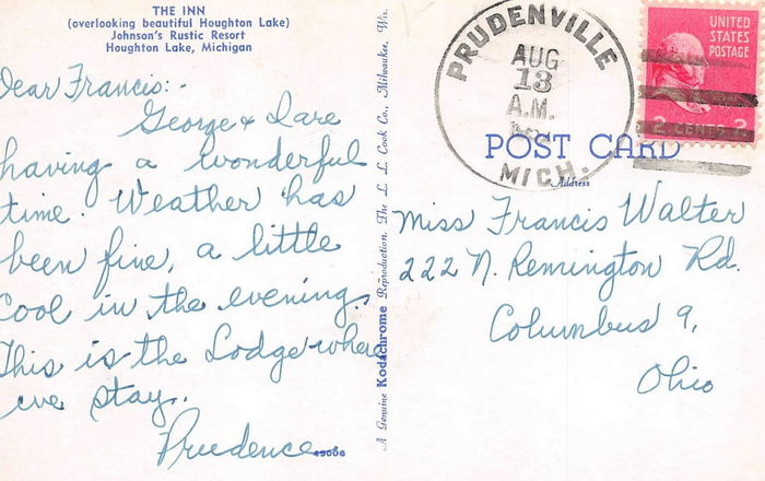 Johnsons Rustic Dance Palace (Johnsons Rustic Resort, Krauses Hotel) - Postcard Photo (newer photo)